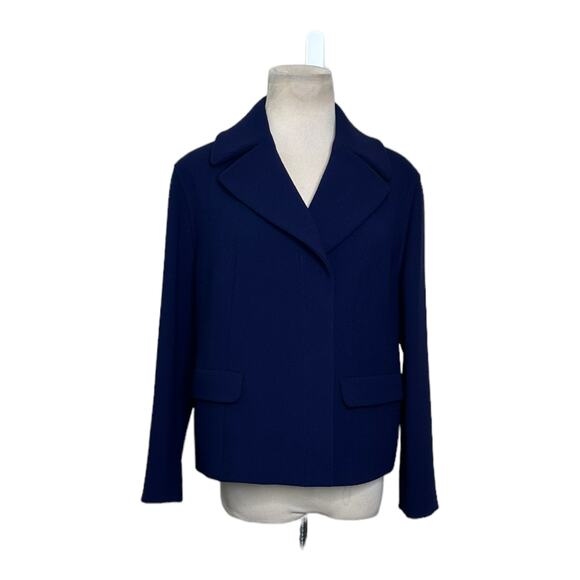 GIORGIO ARMANI Blue Virgin Wool Evening Jacket size 6 - Picture 8 of 9